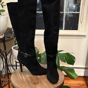 Coach Black Heeled Knee-High Boots